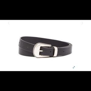 Frye Narrow Roper Leather Belt